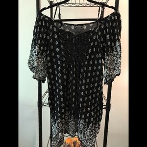 Black beach cover up